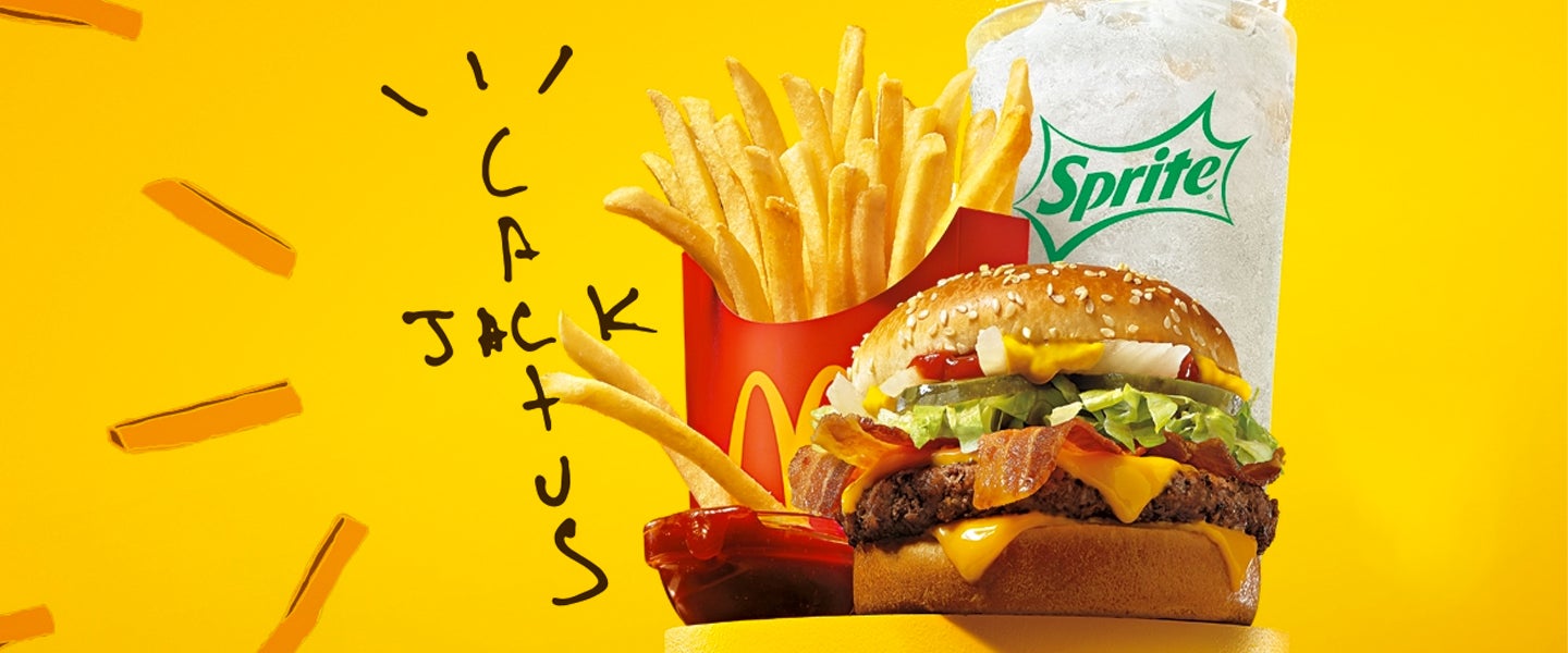 Poster Cactus Jack Mcdonalds Meal McDonald's Travis Scott Meal, Reviewed:  What's So Lit?