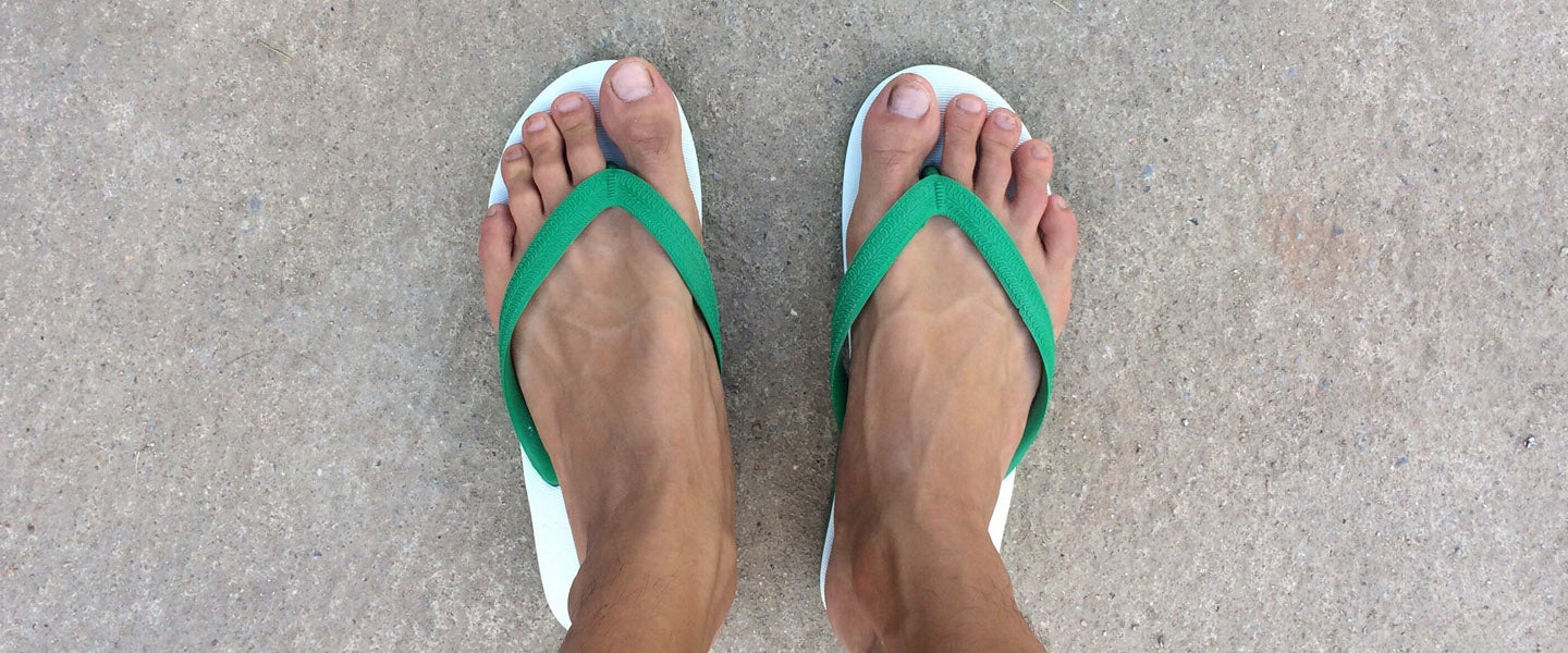 costly flip flops
