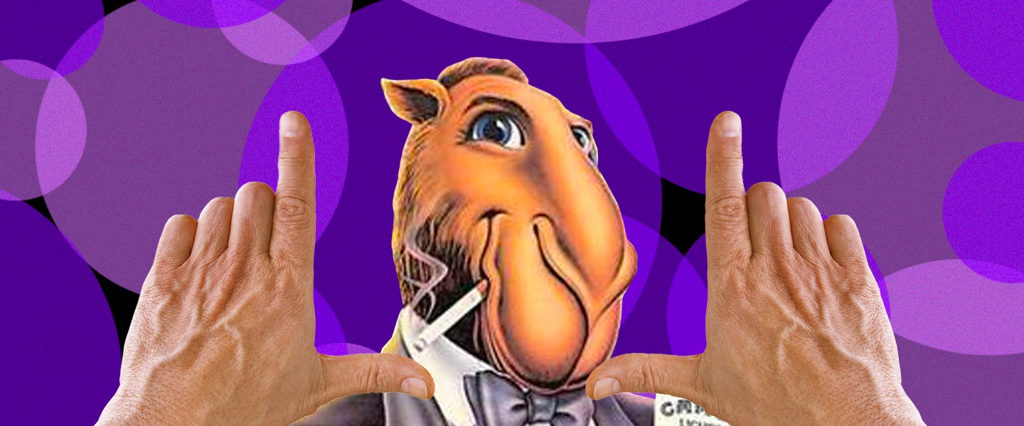 camel cigarettes penis The Undeniably Schlong-Shaped Nose of Joe Camel