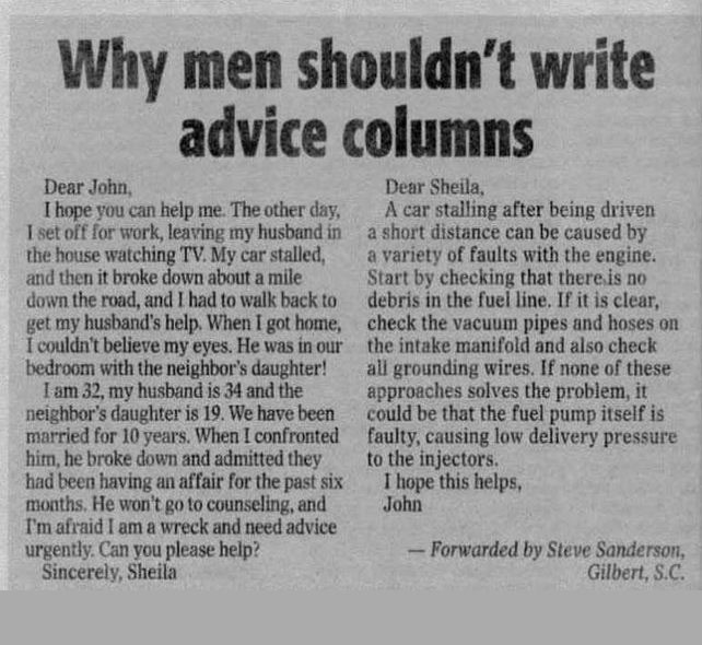 column gay Advice