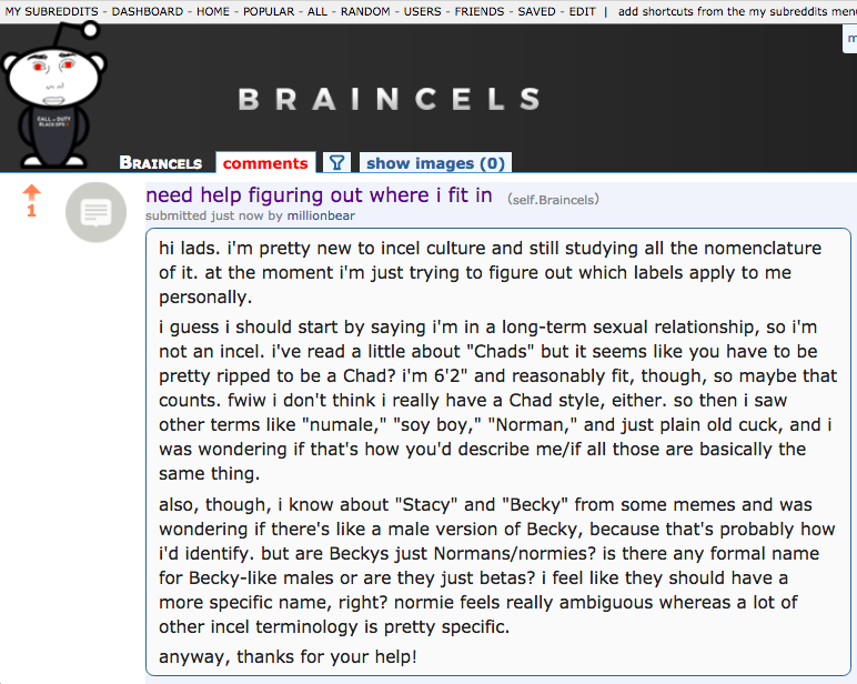 Why Do Incels Obsess Over Chad and Stacy? : Namerology