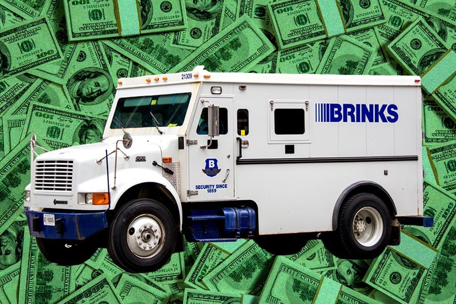 How much money can a Brinks truck carry?