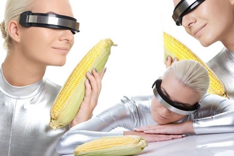 In the Future Cyborg Women Love Corn.