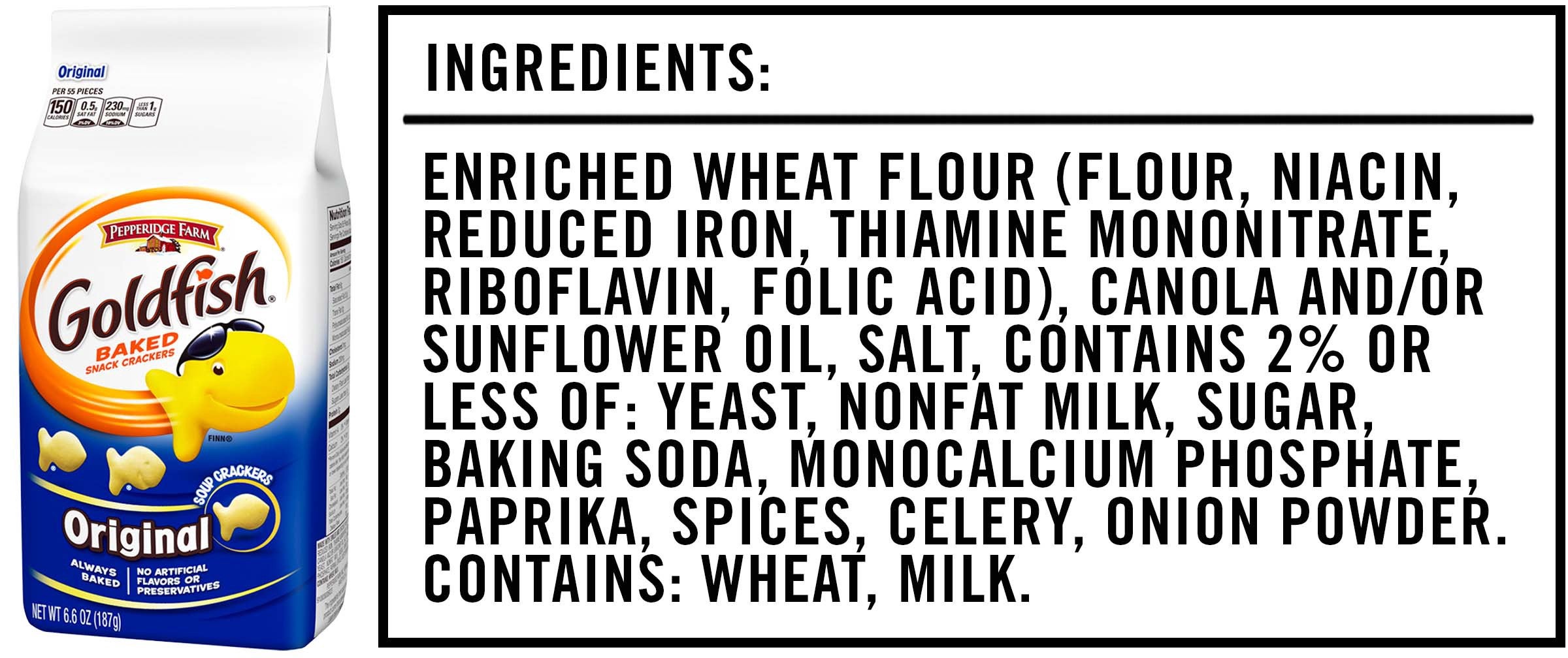 Goldfish Crackers Ingredients Cheddar