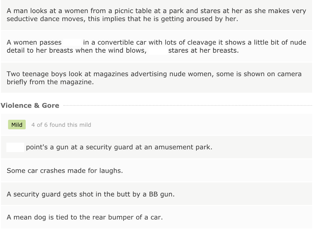 Can You Guess the Dude Movie From Its IMDb Parents Guide?