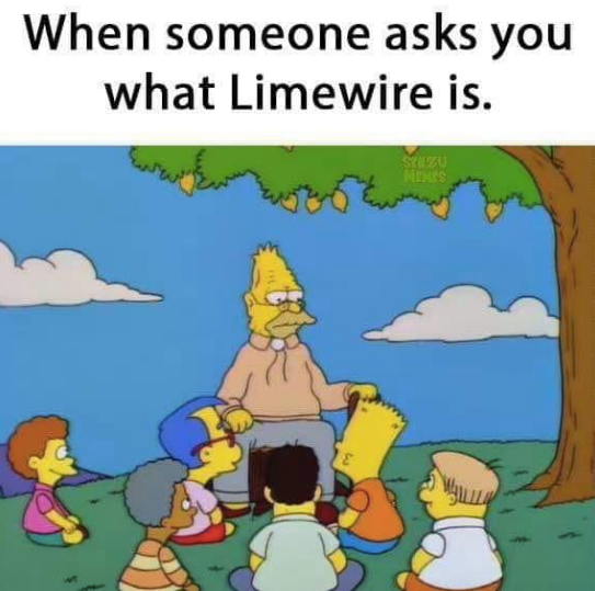 Simpsons Limewire Meme