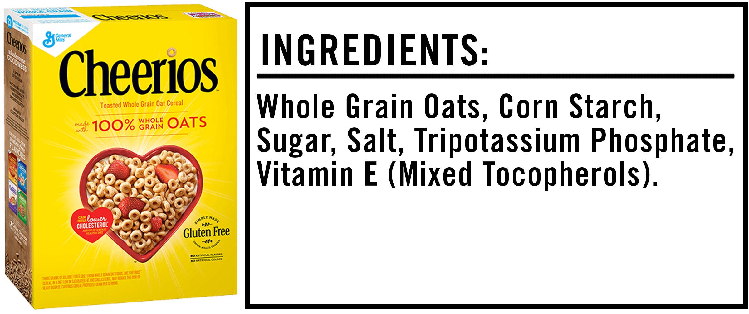 Cheerios Nutrition Label And Ingredients