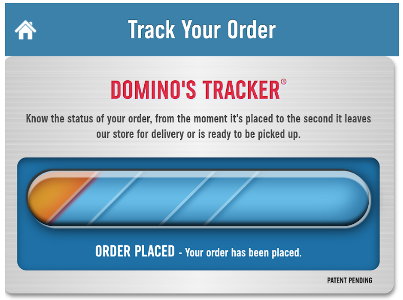 dominos tracker order