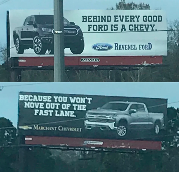 There S A Hilarious Ongoing Meme War Between Ford And Chevy Truck Owners