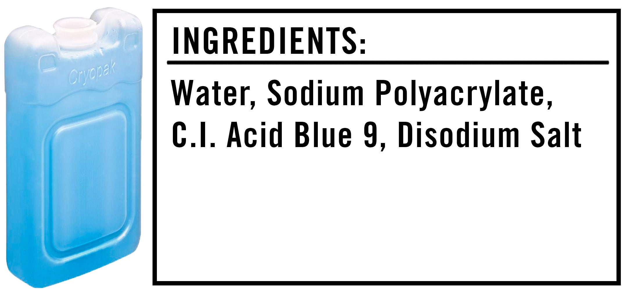 Ice on sale pack ingredients