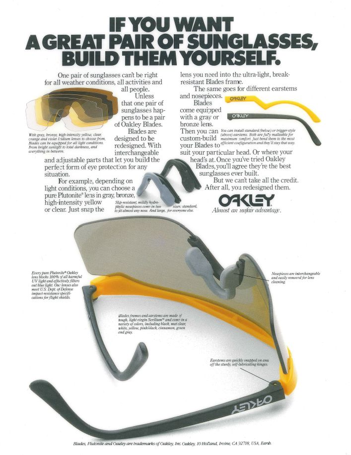 oakley sunglasses list