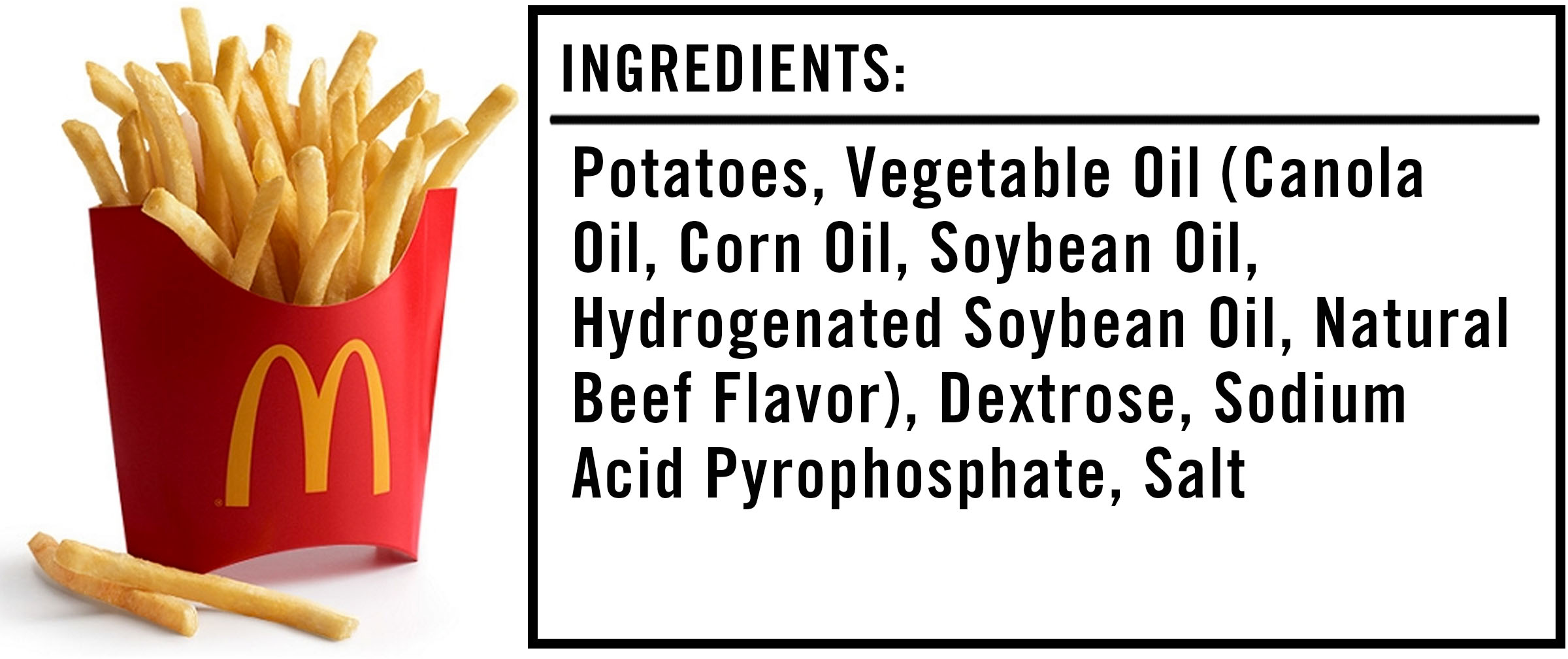 McDonald's fries ingredients