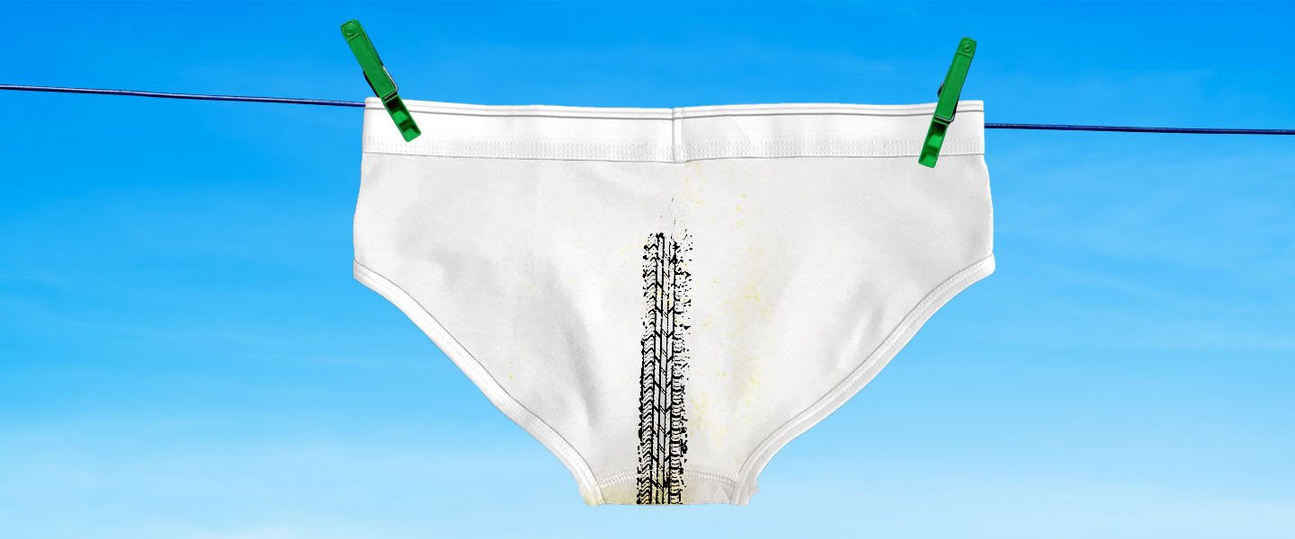 Cleaning Feces Stains on Underwear