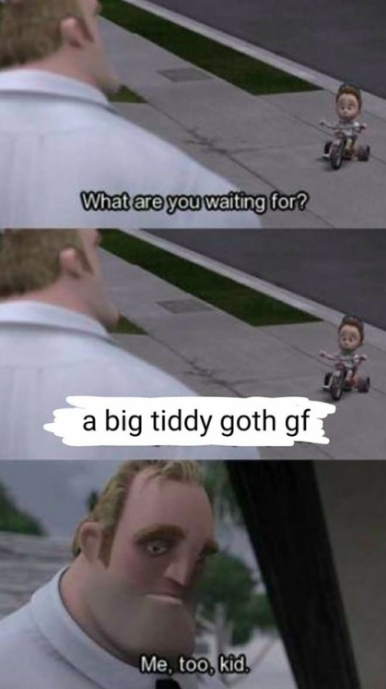 Big tittied goth gf
