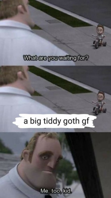 Big tittied goth gf