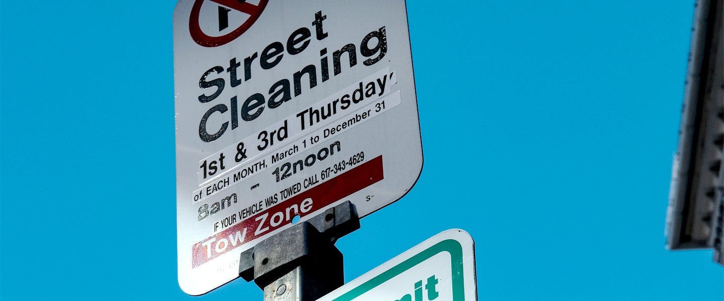 Boston Street Cleaning & Parking Guide, Street Sweeping