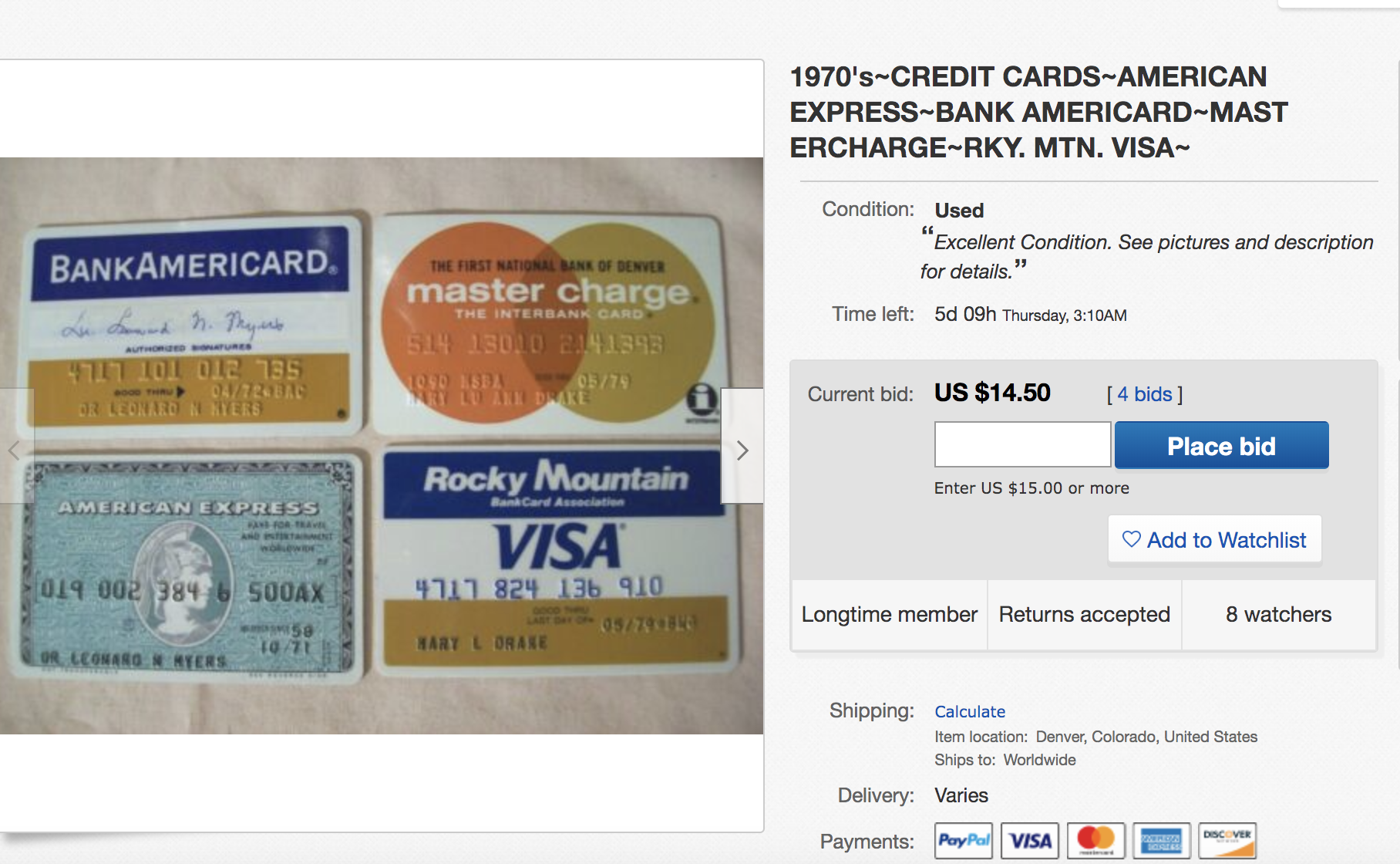 Vintage Credit Card Collecting: Is Your Expired Visa Worth ...