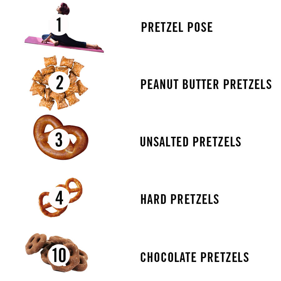 pretzel dip position