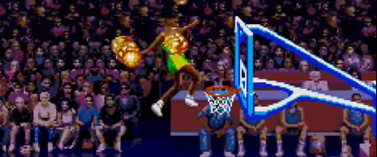 The Behind The Scenes Story Of Hes On Fire In Nba Jam