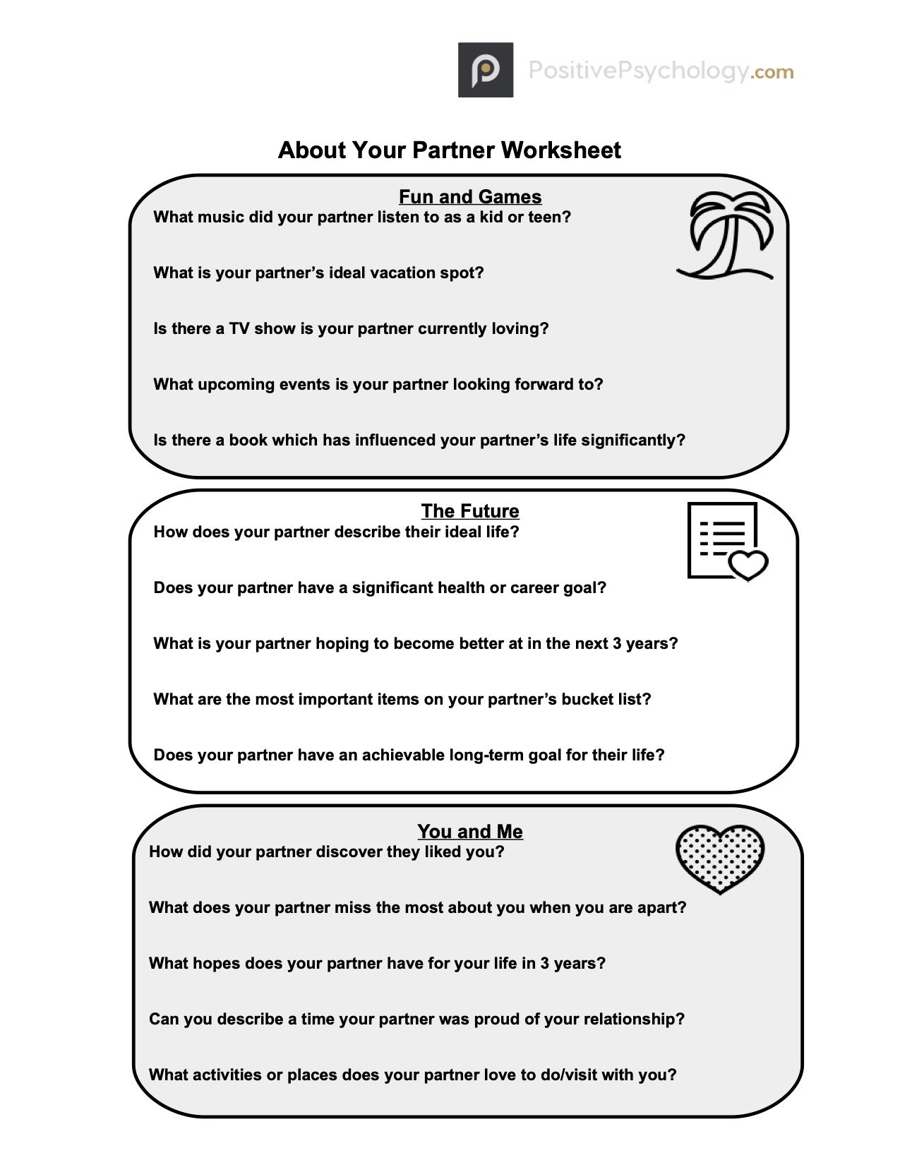 At Home Couples Therapy Worksheet 6110