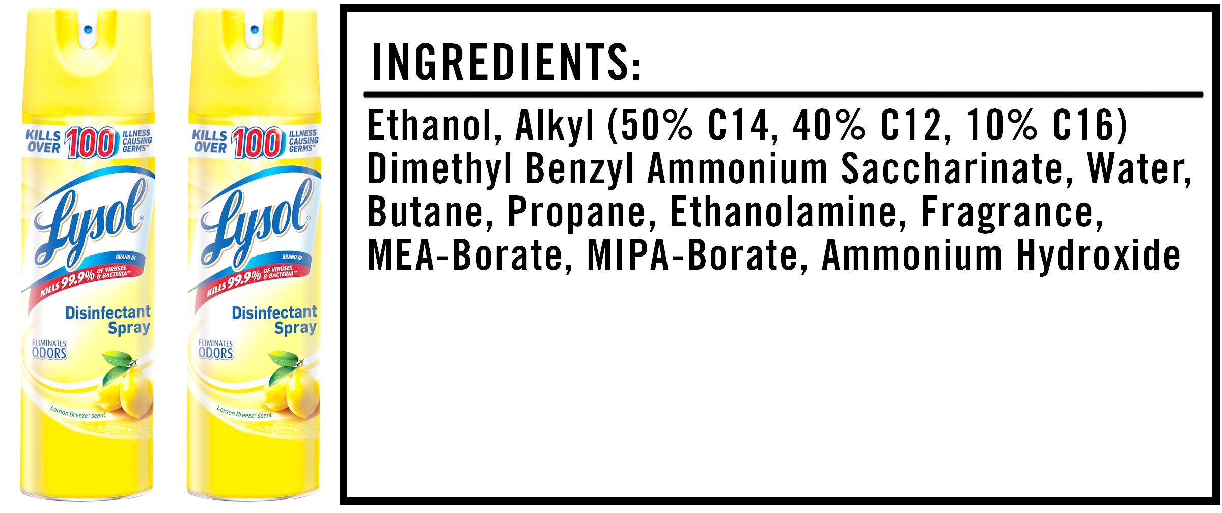 lysol disinfectant spray msds