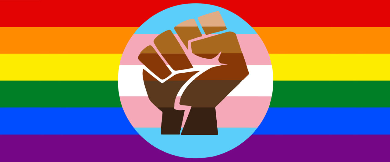 black gay pride logo