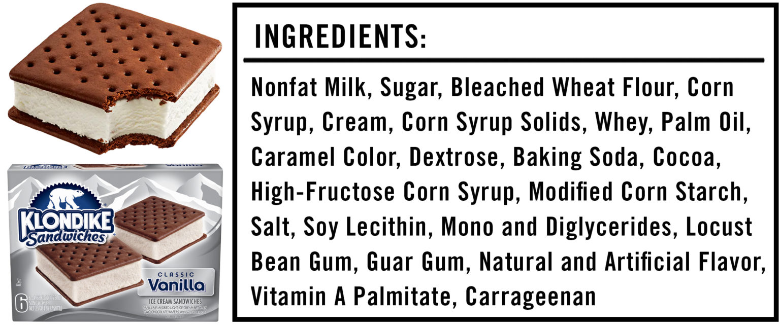 Exploring the Klondike Ice Cream Sandwich Ingredients