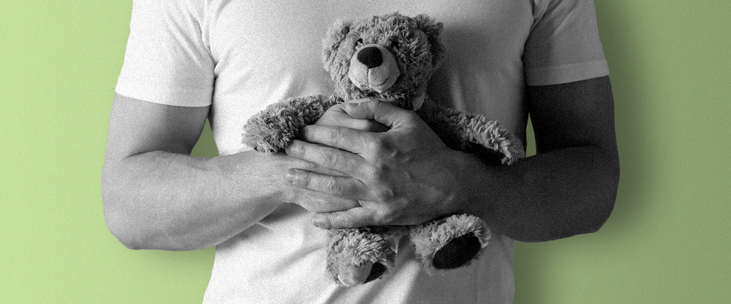 The Tough Guys Fighting Anxiety and Depression With Their Stuffed Animals