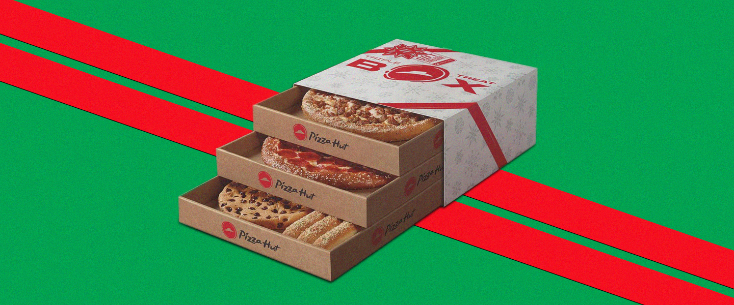 Pizza Hut New 3-Course Pizza Box: 2 Pizzas, Breadsticks, Cinnabon