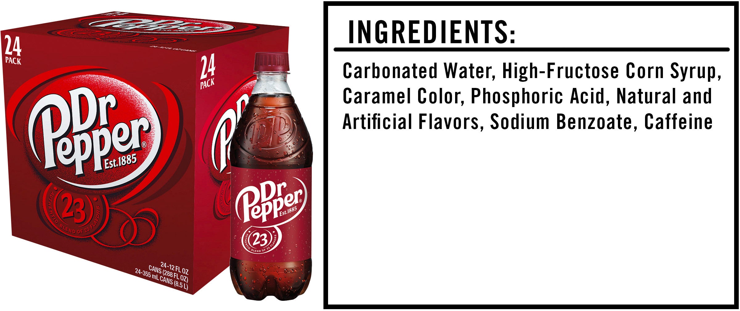 Dr Pepper - Nutrition Facts & Ingredients