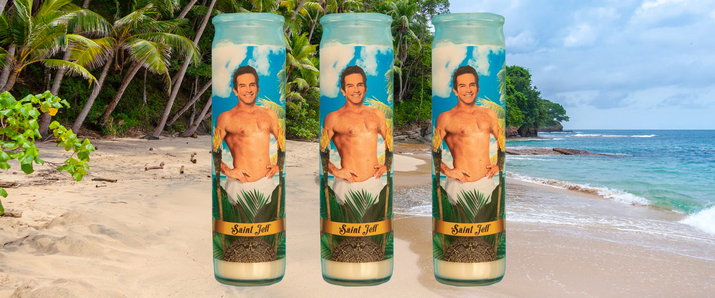 Jeff Probst Candle Heres the Survivor Prayer Candle You Need