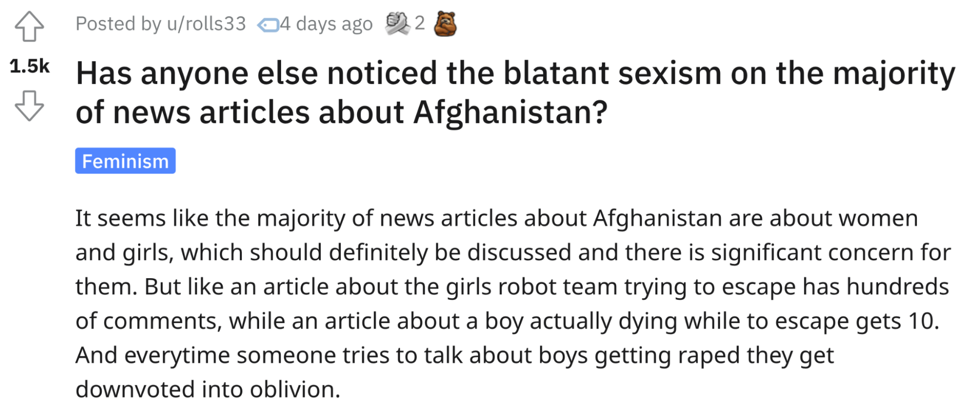 The Men Who Think Women Escaping the Taliban Are Using ‘Female Privilege’