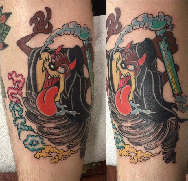 Tassie Devil tattoo by Drea Darling - Best Tattoo Ideas Gallery