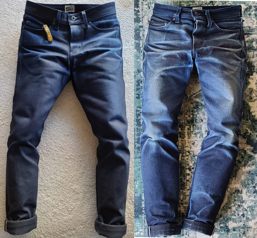 Raw denim store after a year