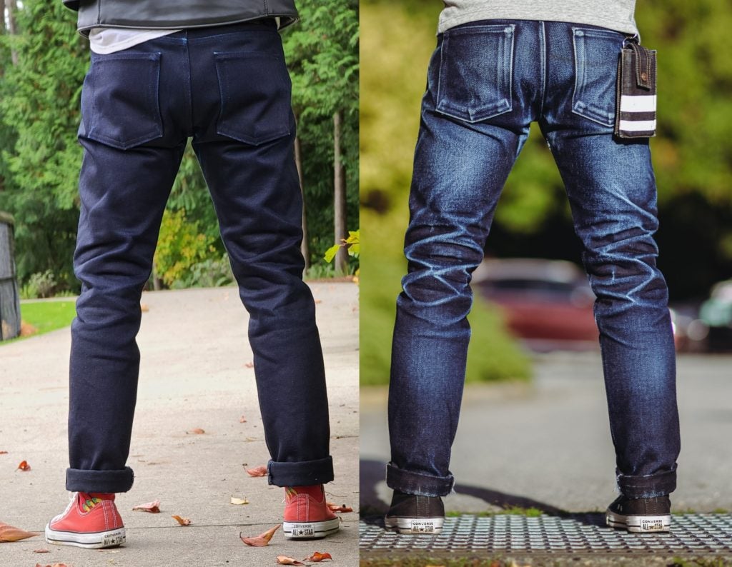 Faded selvedge hot sale jeans