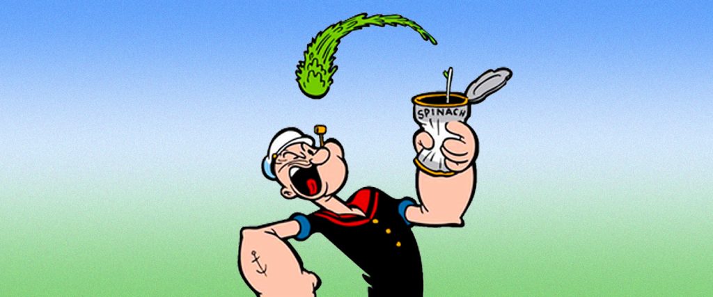 The Original Celebrity Fitness Grifter Was Popeye the Sailor Man