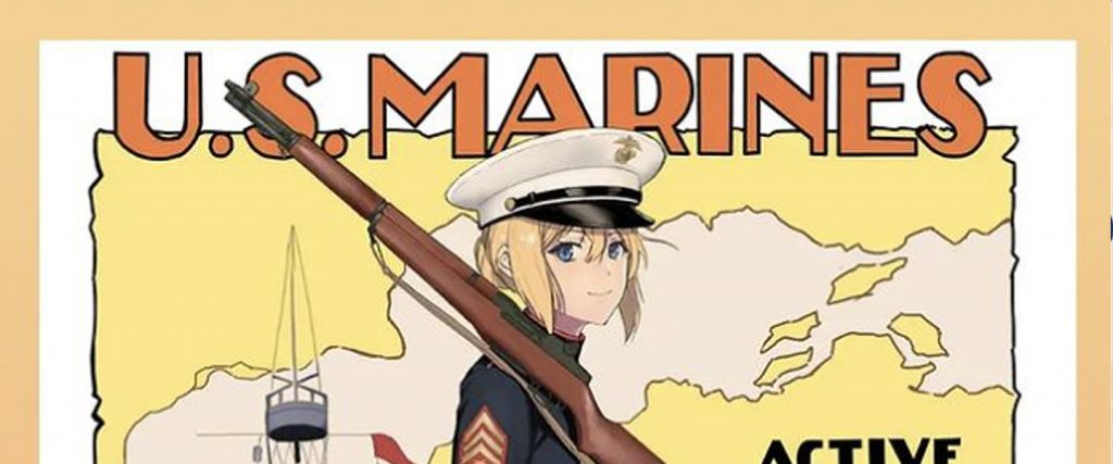 US Marines use anime girl posters to recruit soldiers  Anime Senpai