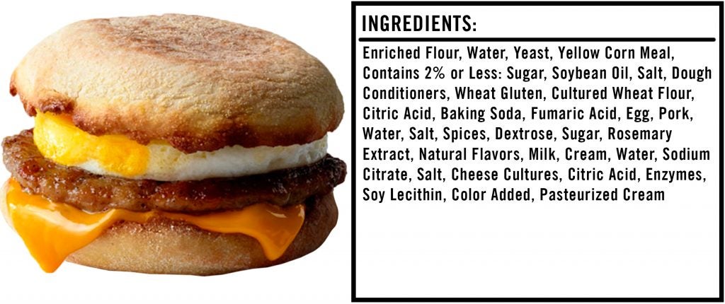 how many carbs in mcdonald%ca%bcs sausage egg mcmuffin