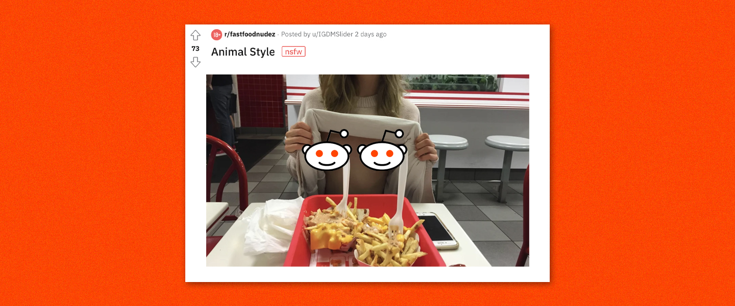 Tits Out at In-N-Out The Horny World of Fast Food Nudes picture
