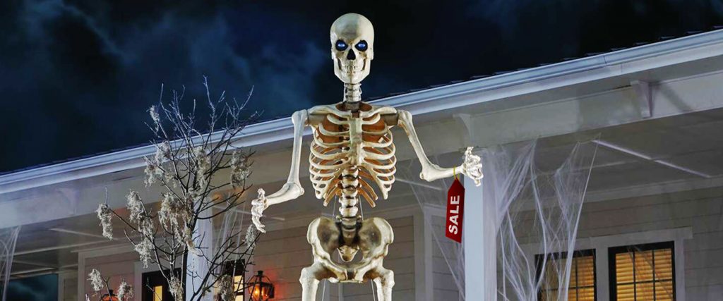 The Viral 12-Foot Home Depot Skeleton Is Officially Back In Stock